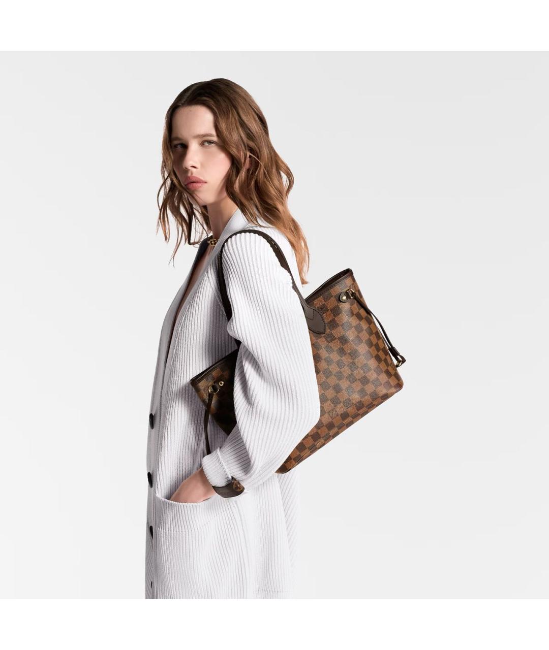 LOUIS VUITTON Коричневая сумка тоут, фото 5