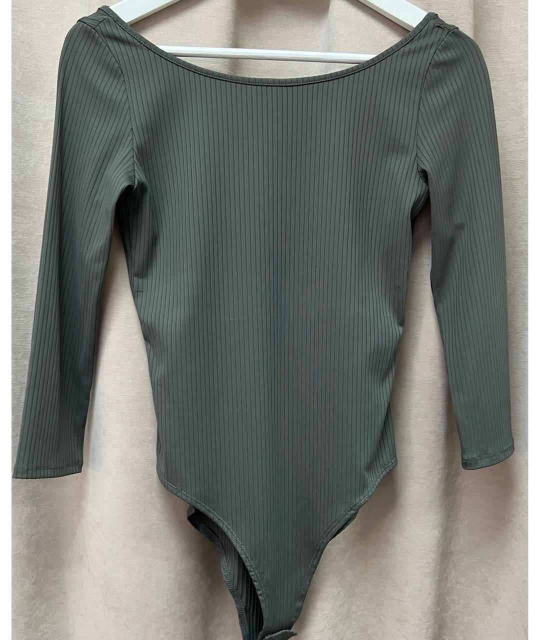 ARMANI EXCHANGE Хаки полиамидовое боди, фото 3