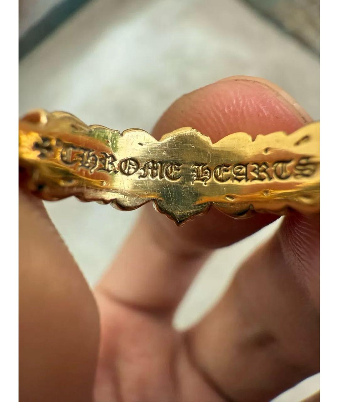CHROME HEARTS Золотое кольцо из желтого золота, фото 3