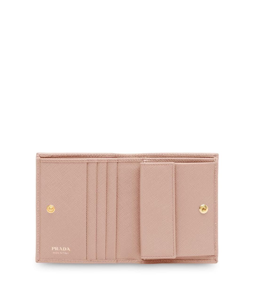 PRADA Розовый кожаный кошелек, фото 3