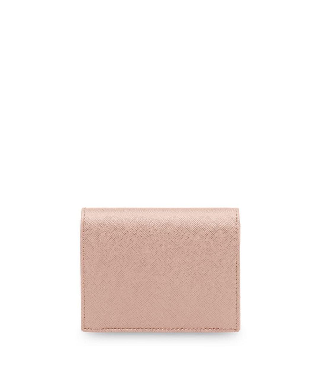 PRADA Розовый кожаный кошелек, фото 4