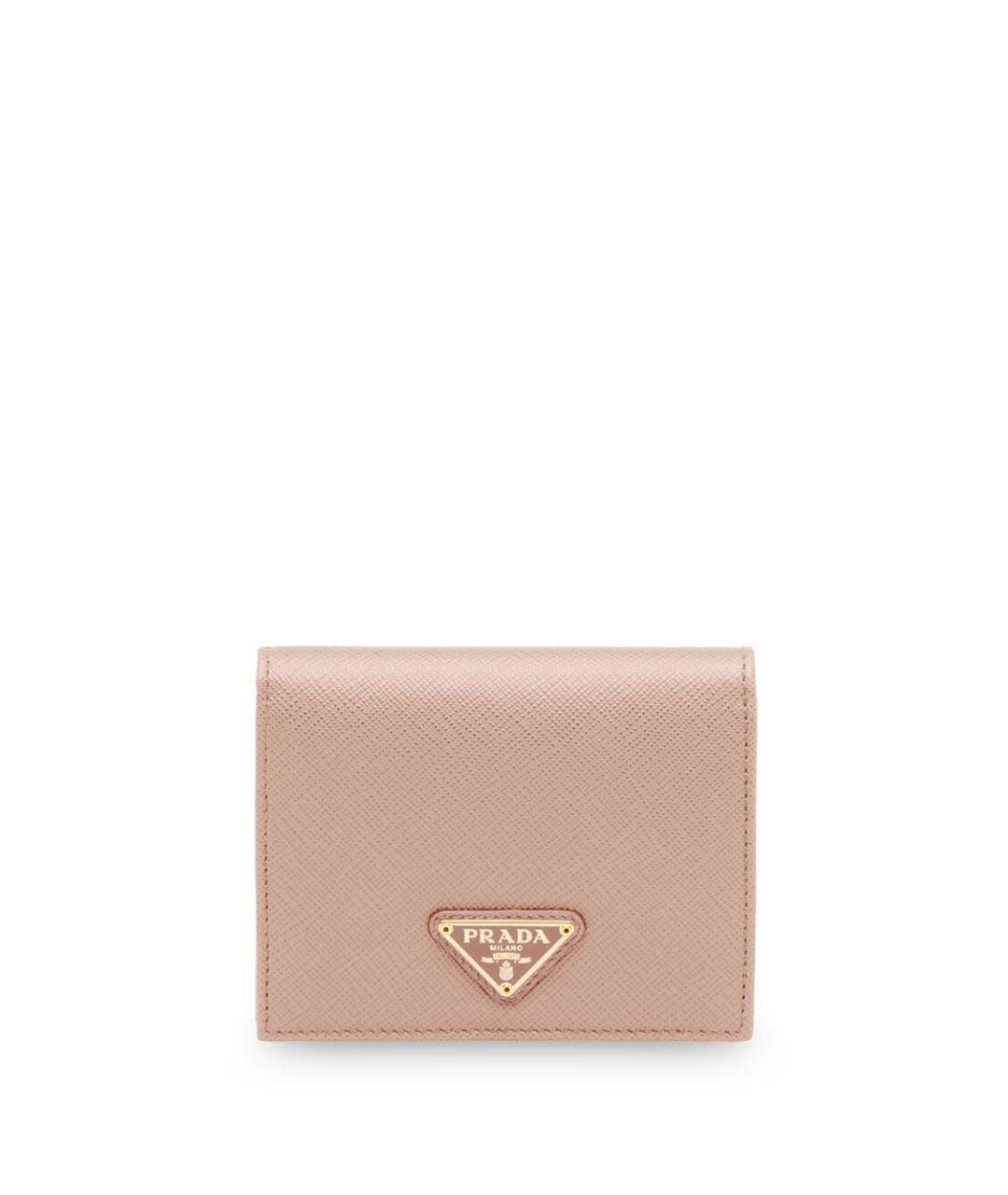 PRADA Розовый кожаный кошелек, фото 1