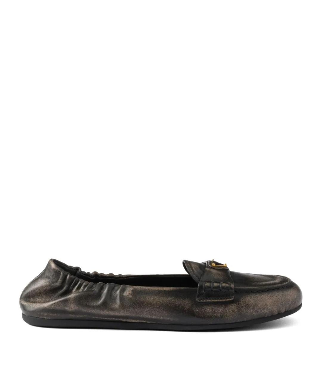 PRADA Мульти кожаные лоферы, фото 1