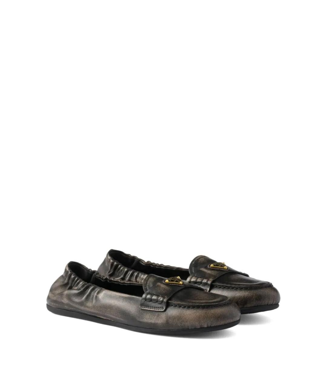 PRADA Мульти кожаные лоферы, фото 3