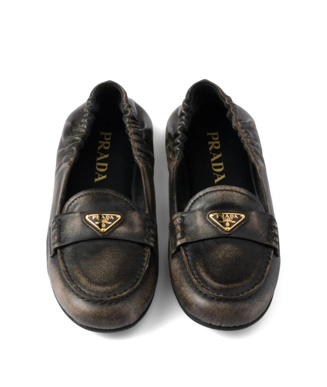 PRADA Мульти кожаные лоферы, фото 2