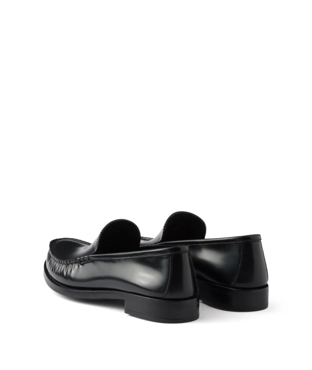 PRADA Черные кожаные лоферы, фото 4