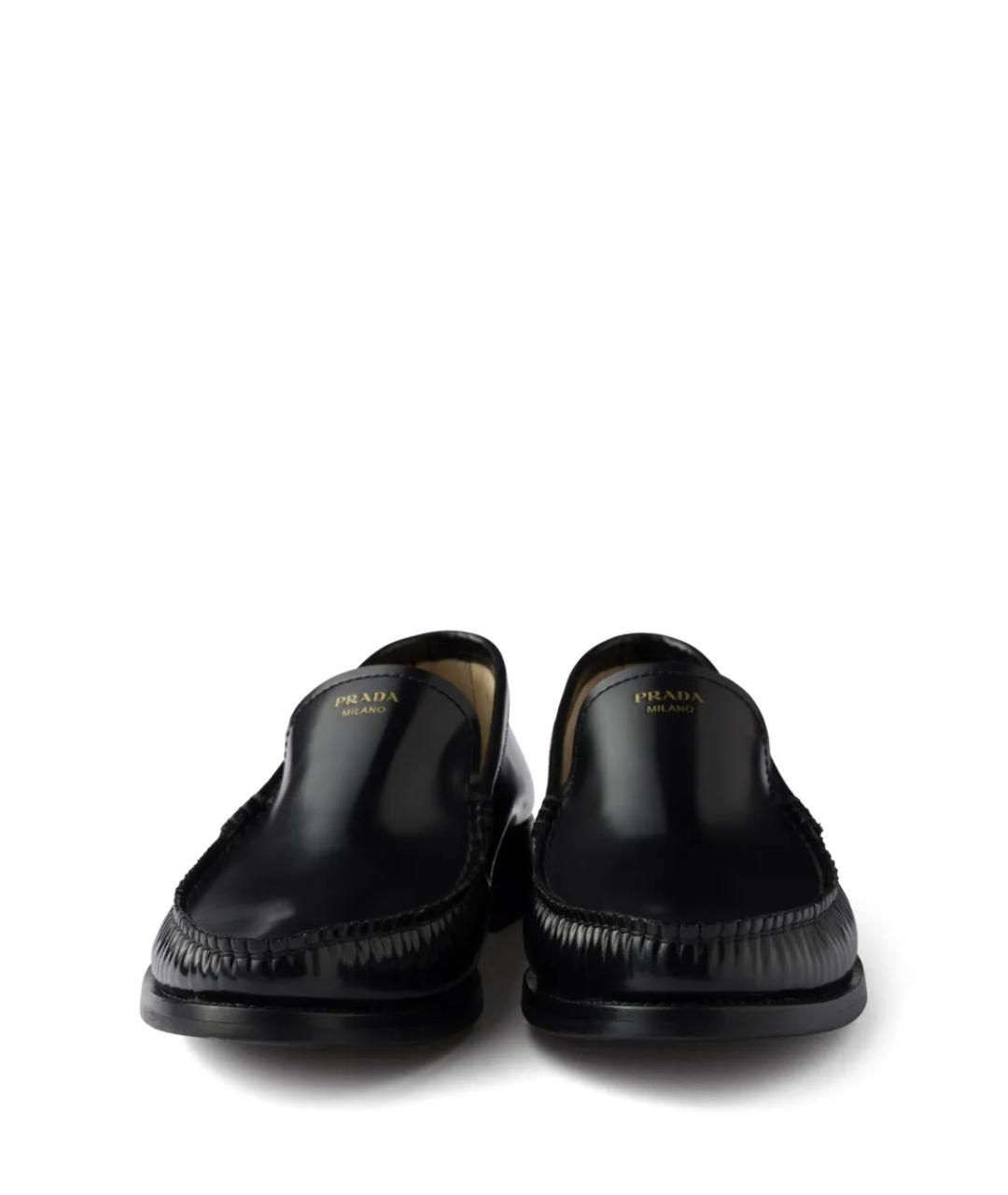 PRADA Черные кожаные лоферы, фото 6