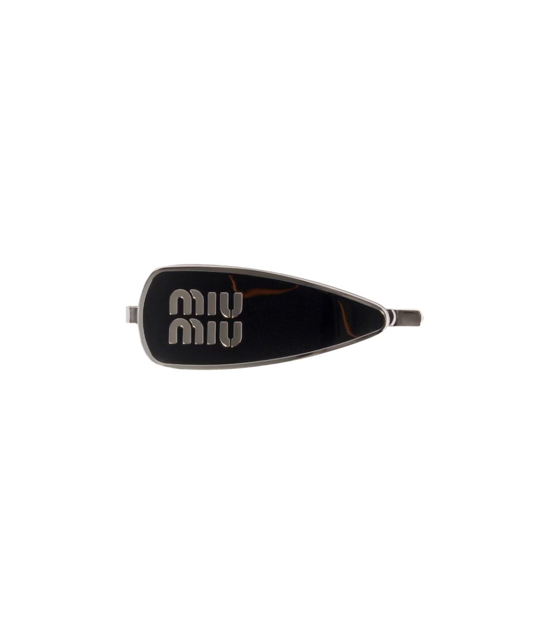 MIU MIU Черная заколка, фото 1