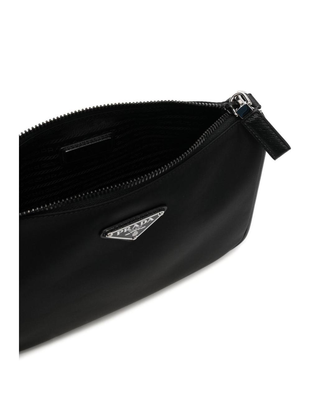 PRADA Черная синтетическая сумка на плечо, фото 2