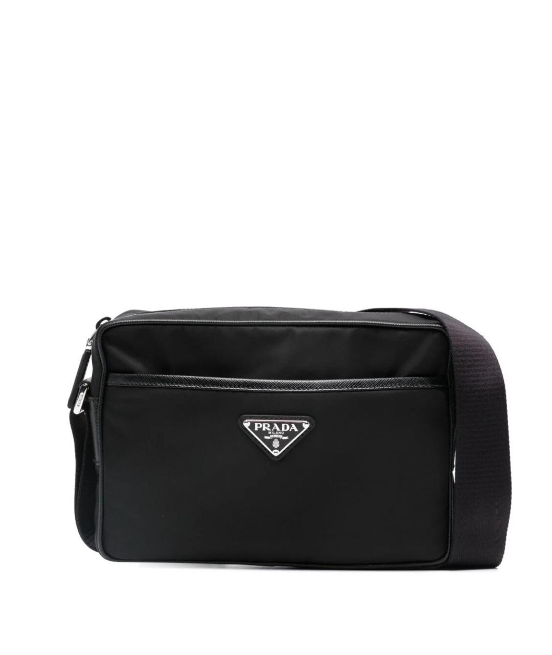 PRADA Черная синтетическая сумка на плечо, фото 1