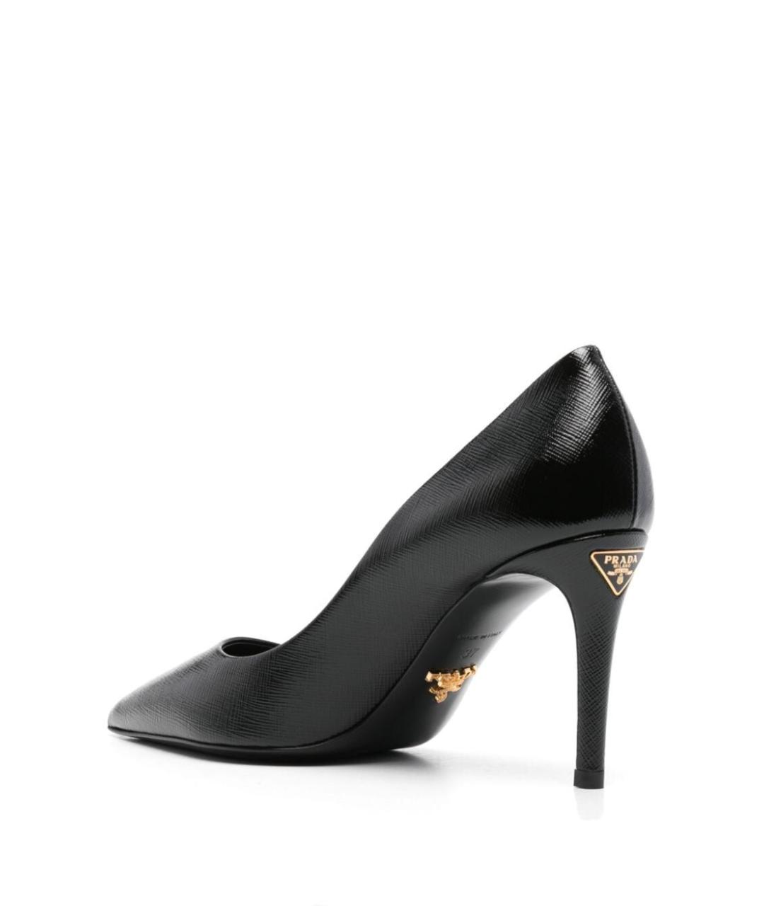 PRADA Черные кожаные туфли, фото 3