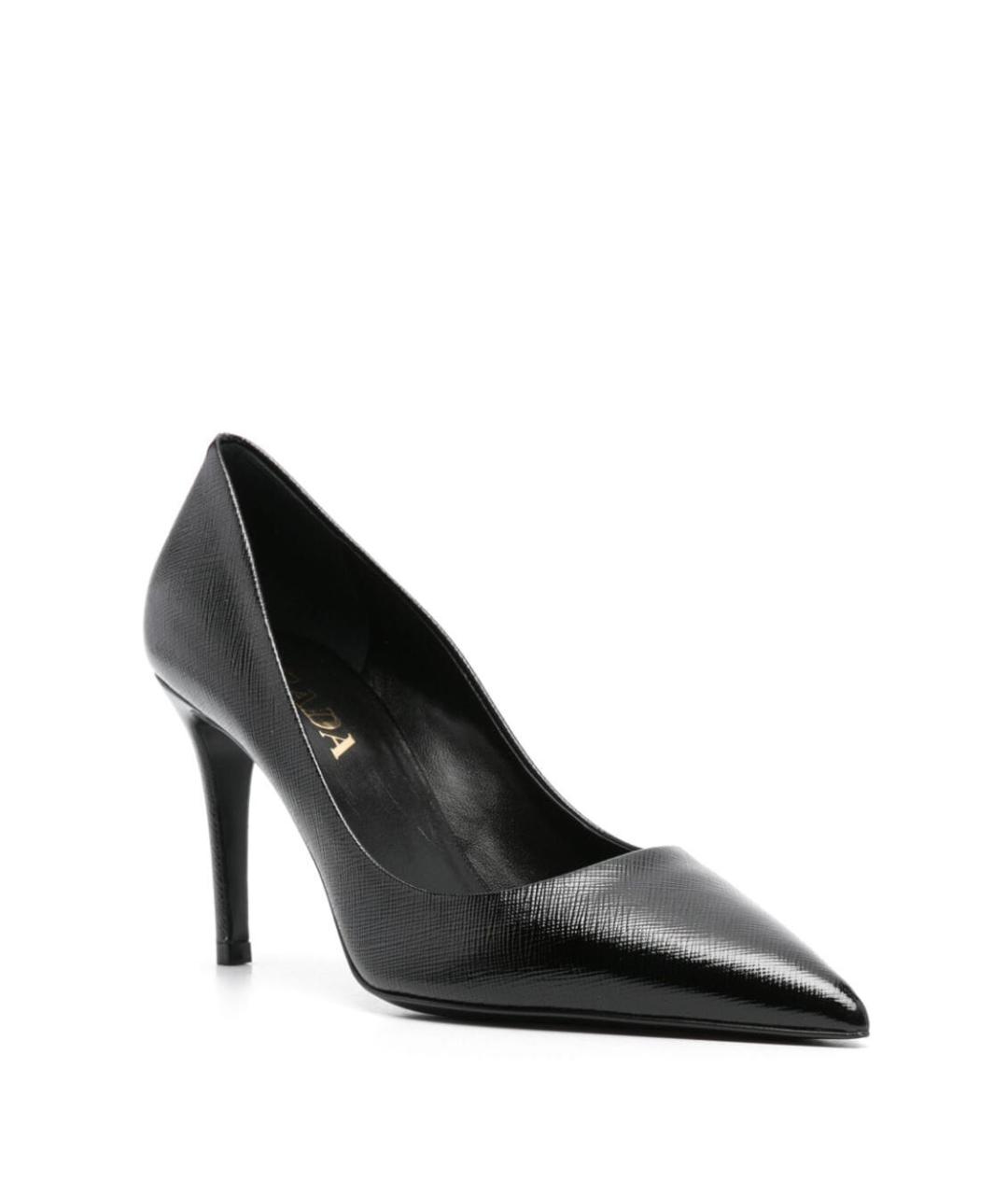PRADA Черные кожаные туфли, фото 2