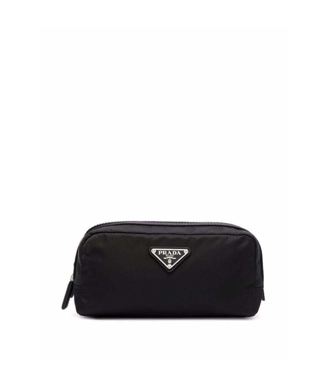 PRADA Черная кожаная барсетка, фото 1