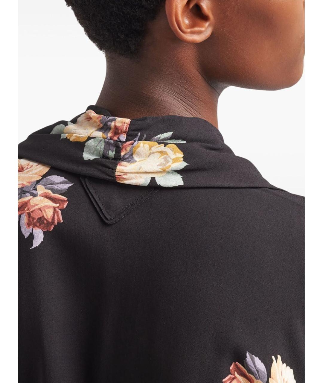 PRADA Черное вискозное платье, фото 6