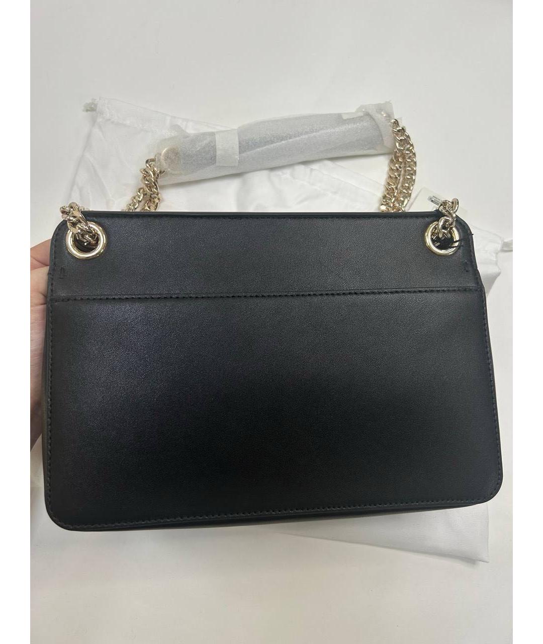 FURLA Черная кожаная сумка через плечо, фото 4