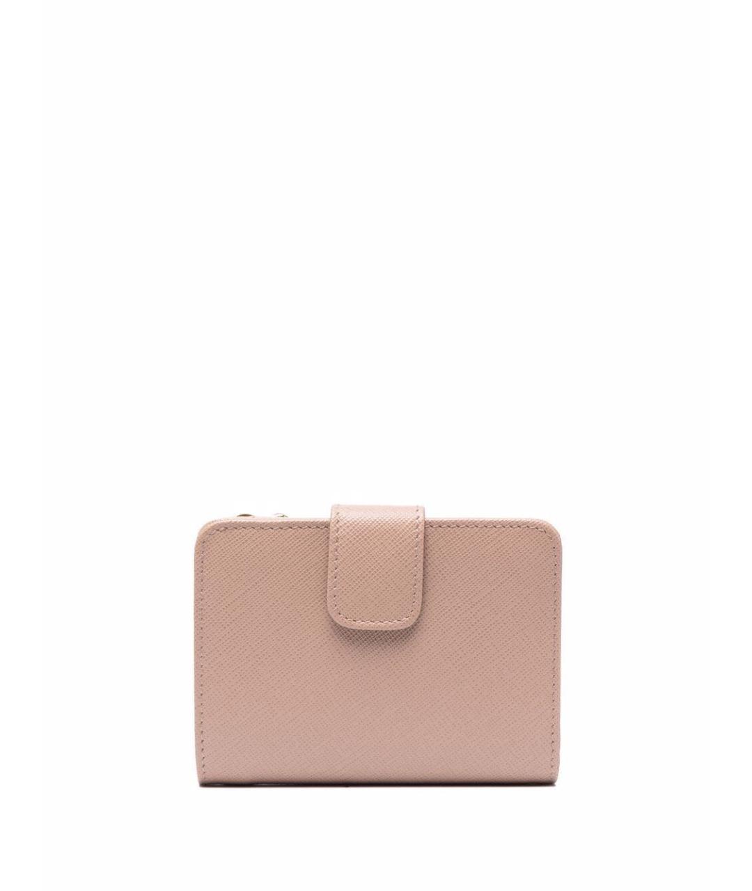 PRADA Розовый кожаный кошелек, фото 2