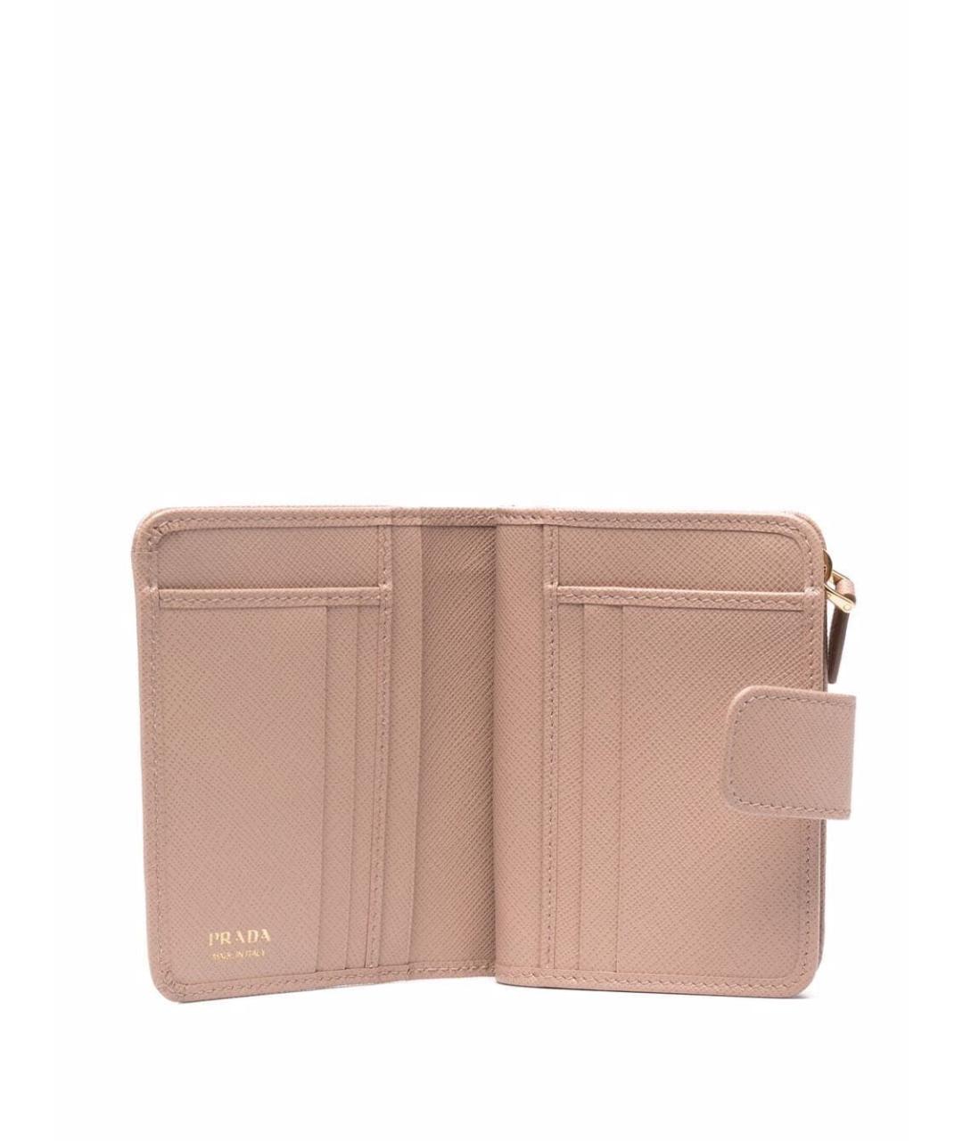 PRADA Розовый кожаный кошелек, фото 3