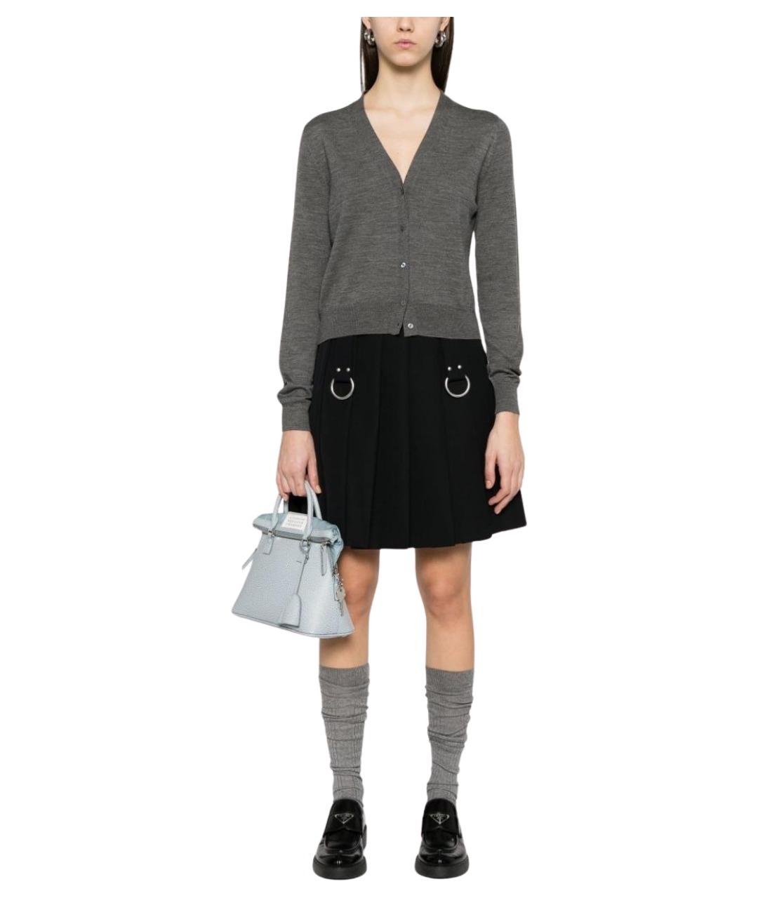 PRADA Серый шерстяной кардиган, фото 2