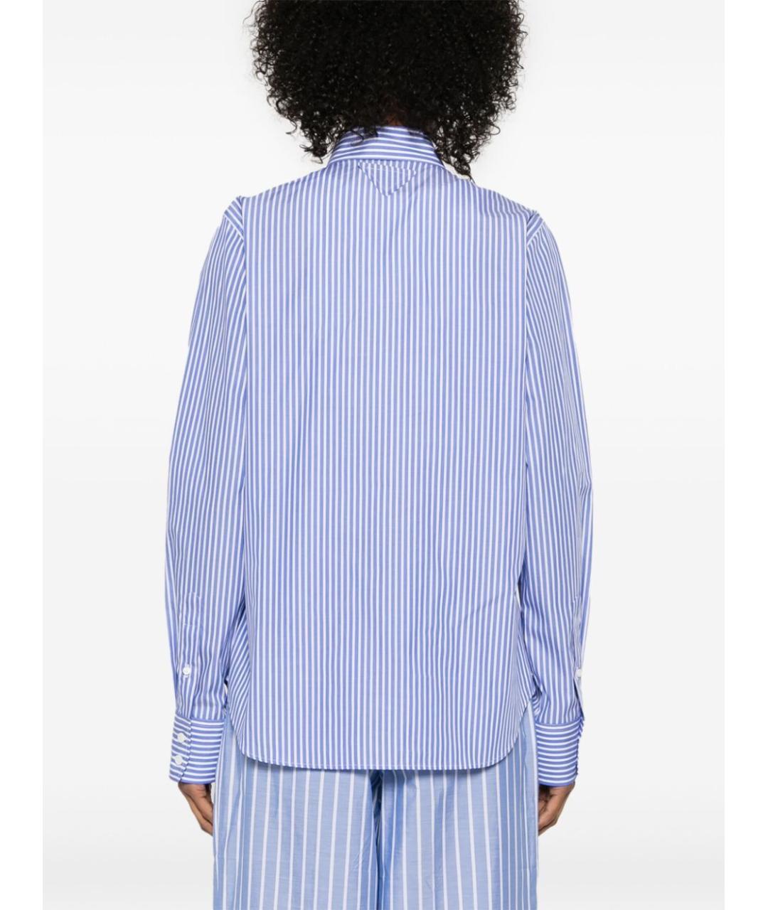 PRADA Голубая хлопковая рубашка, фото 4