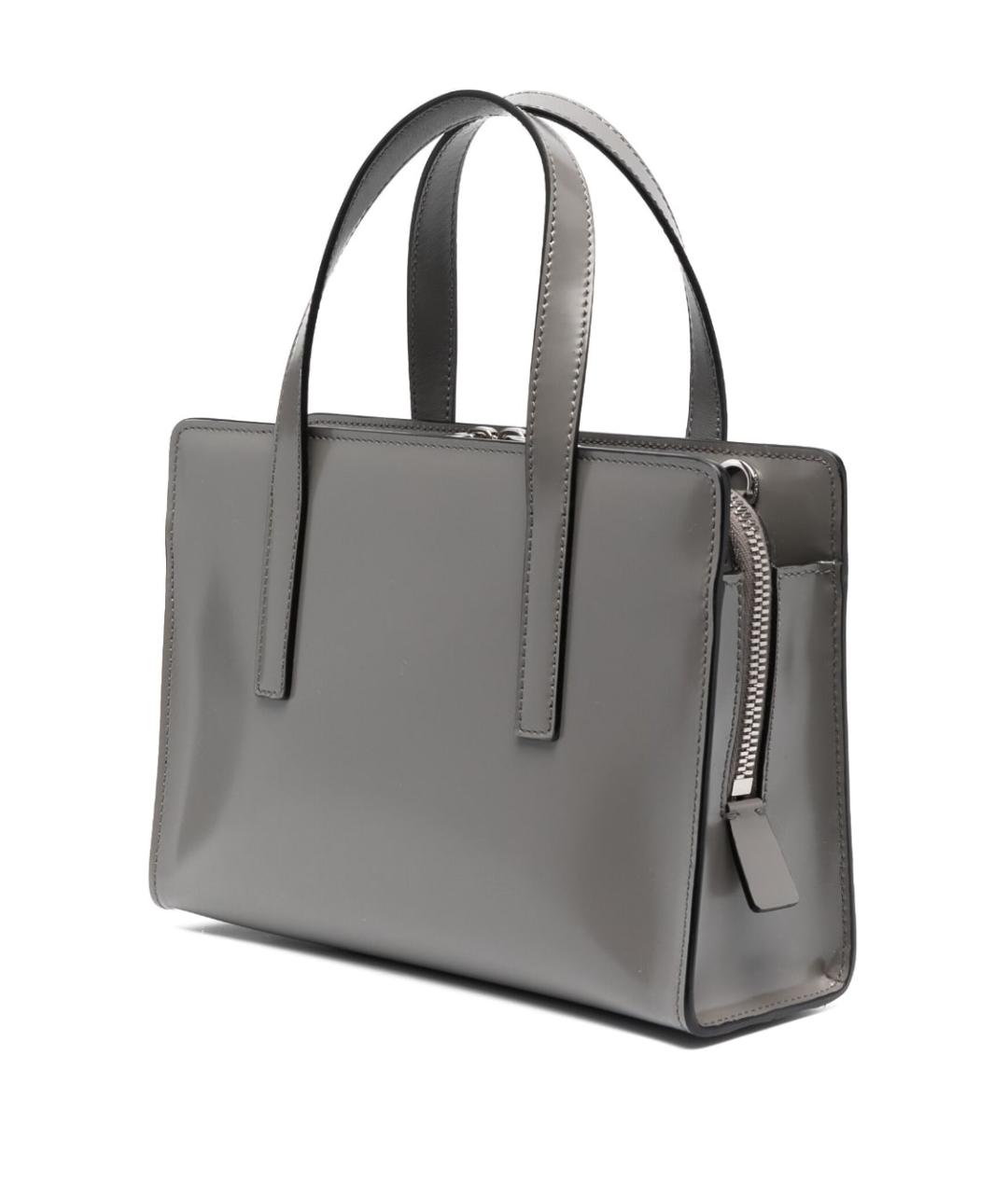 PRADA Серая кожаная сумка тоут, фото 2