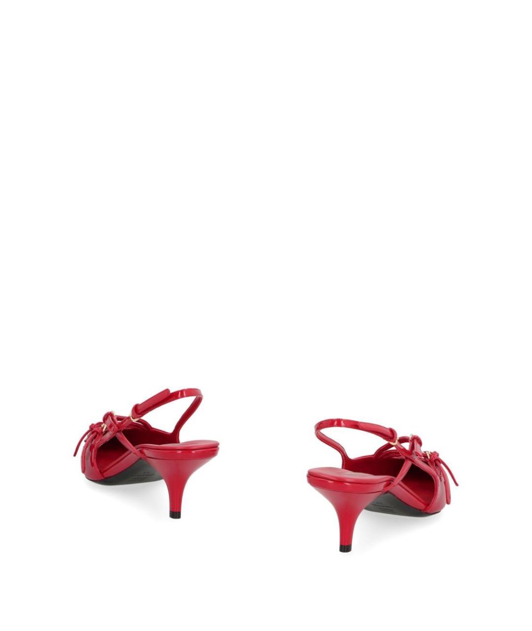 MIU MIU Красные кожаные туфли, фото 3