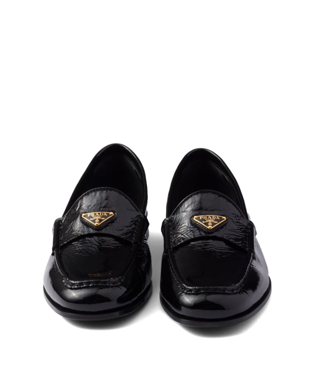 PRADA Черные кожаные лоферы, фото 2