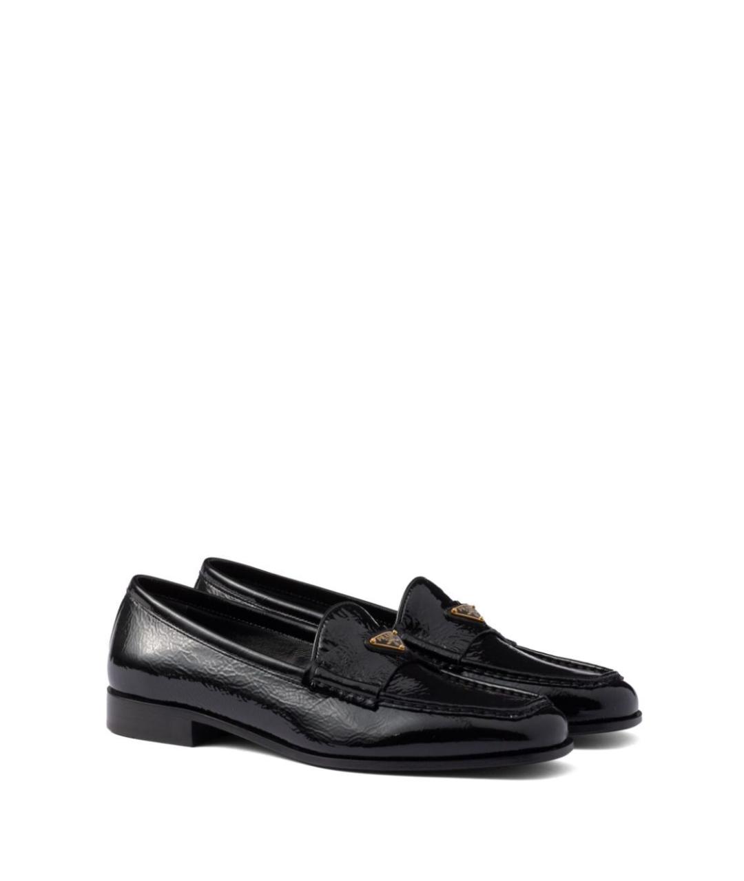 PRADA Черные кожаные лоферы, фото 3