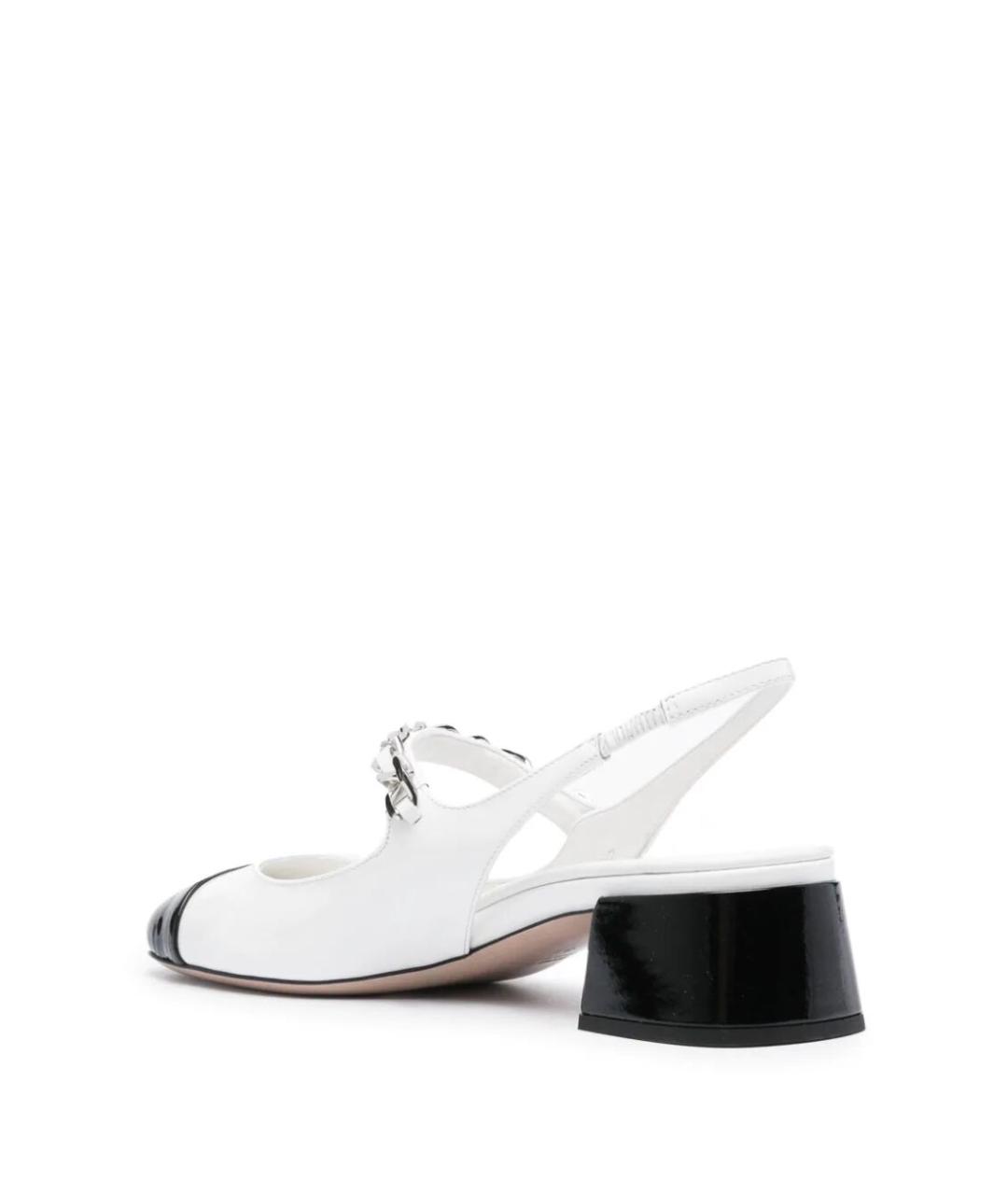 MIU MIU Белые кожаные туфли, фото 6