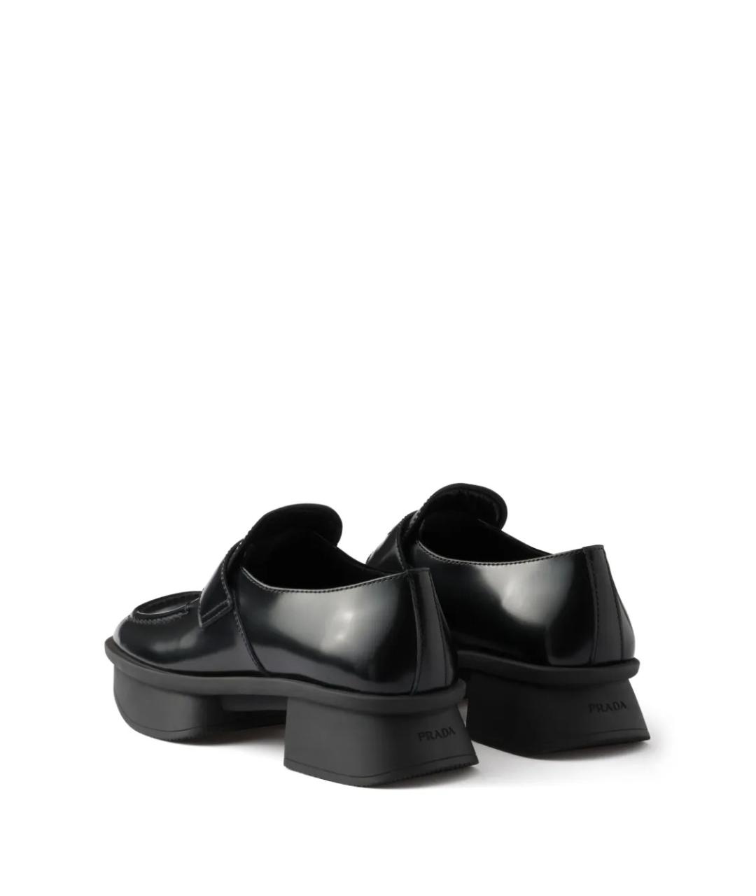 PRADA Черные кожаные лоферы, фото 4
