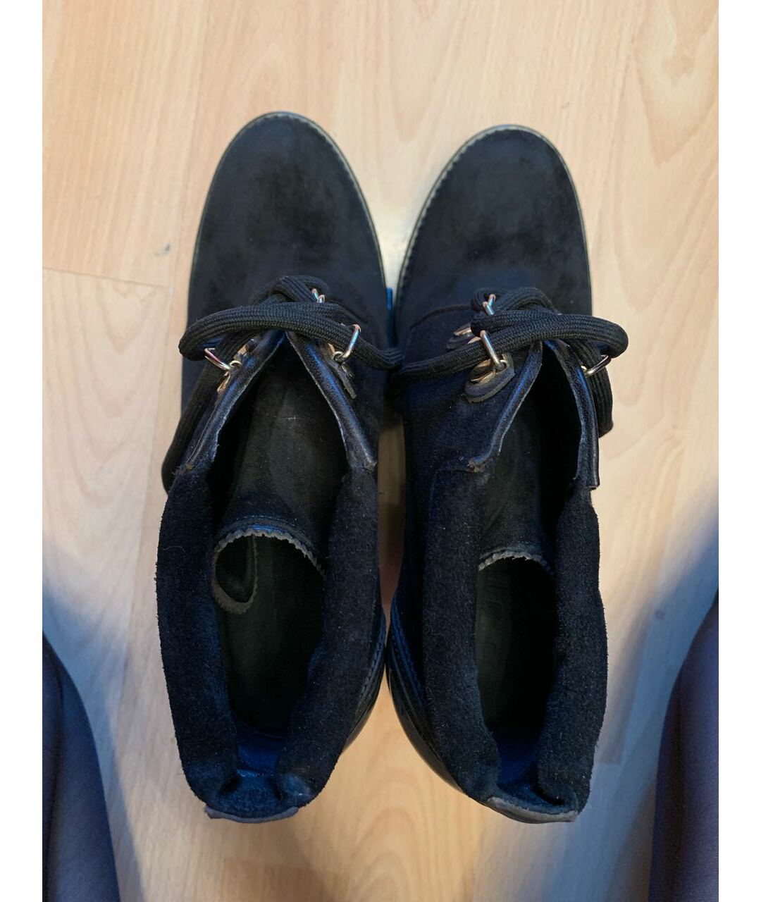 BURBERRY Черные нубуковые туфли, фото 3