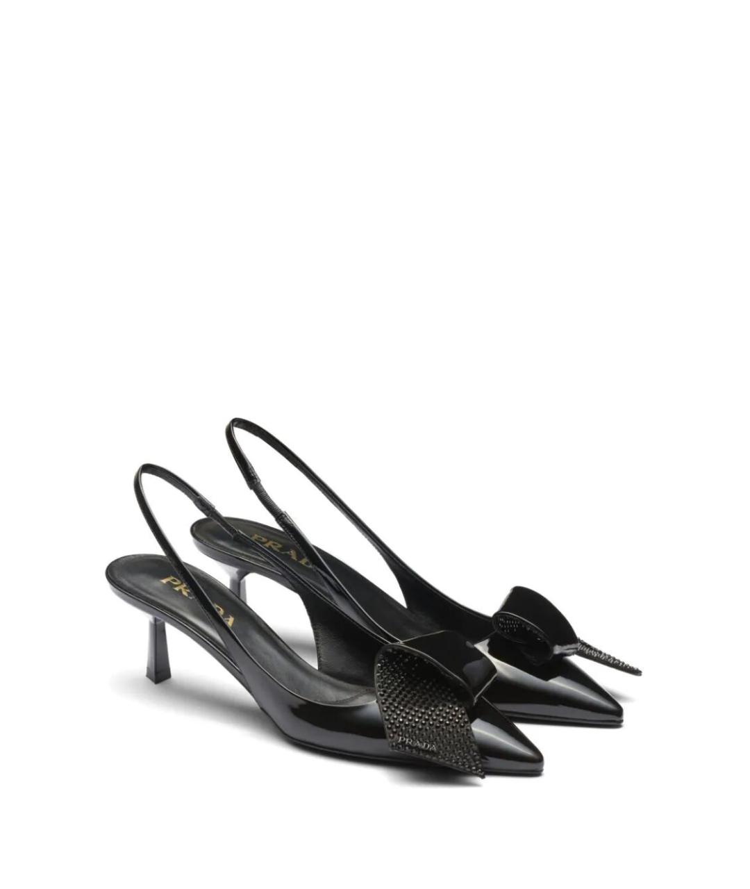 PRADA Черные кожаные туфли, фото 6
