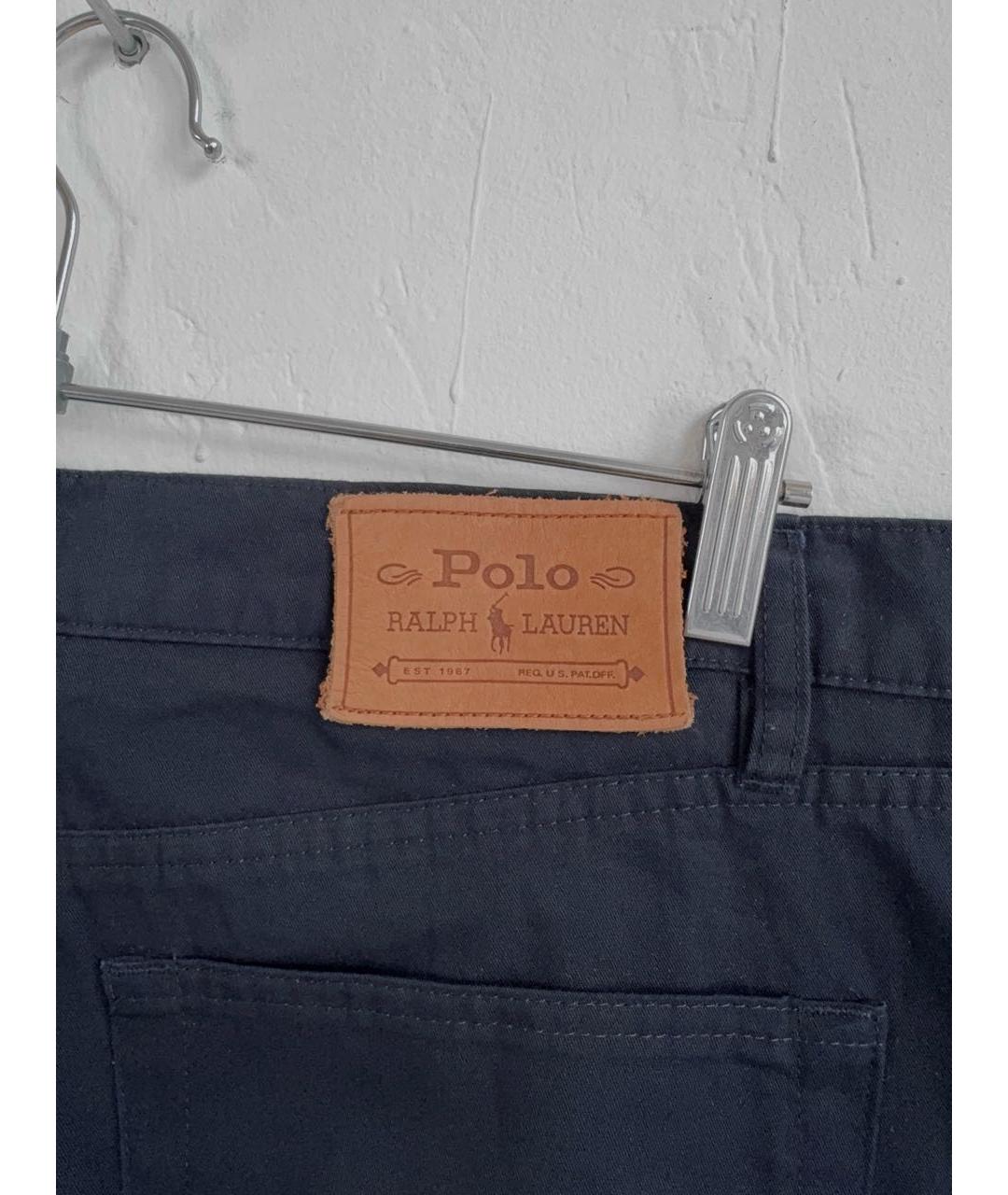 POLO RALPH LAUREN Темно-синие хлопковые брюки чинос, фото 5