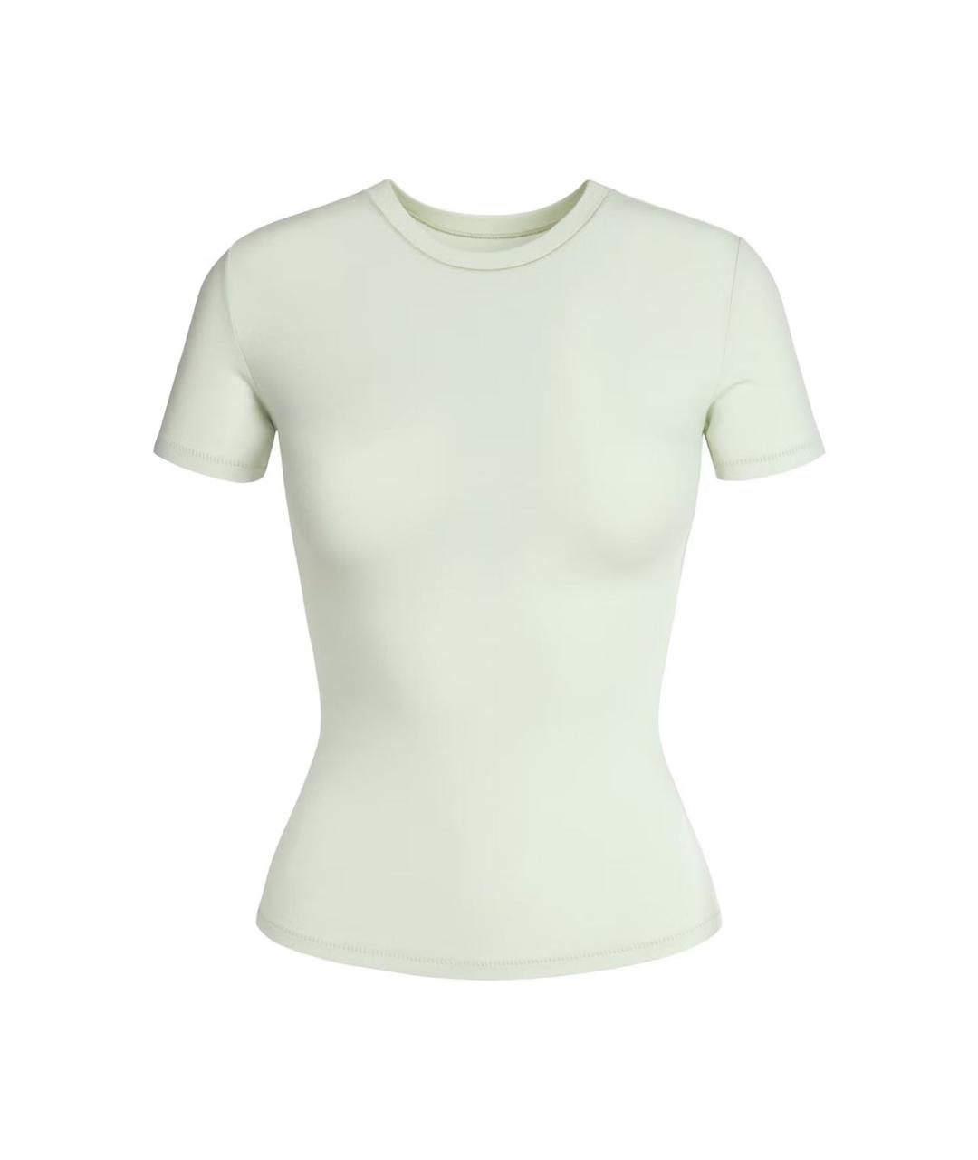 SKIMS Салатовая хлопковая футболка, фото 7