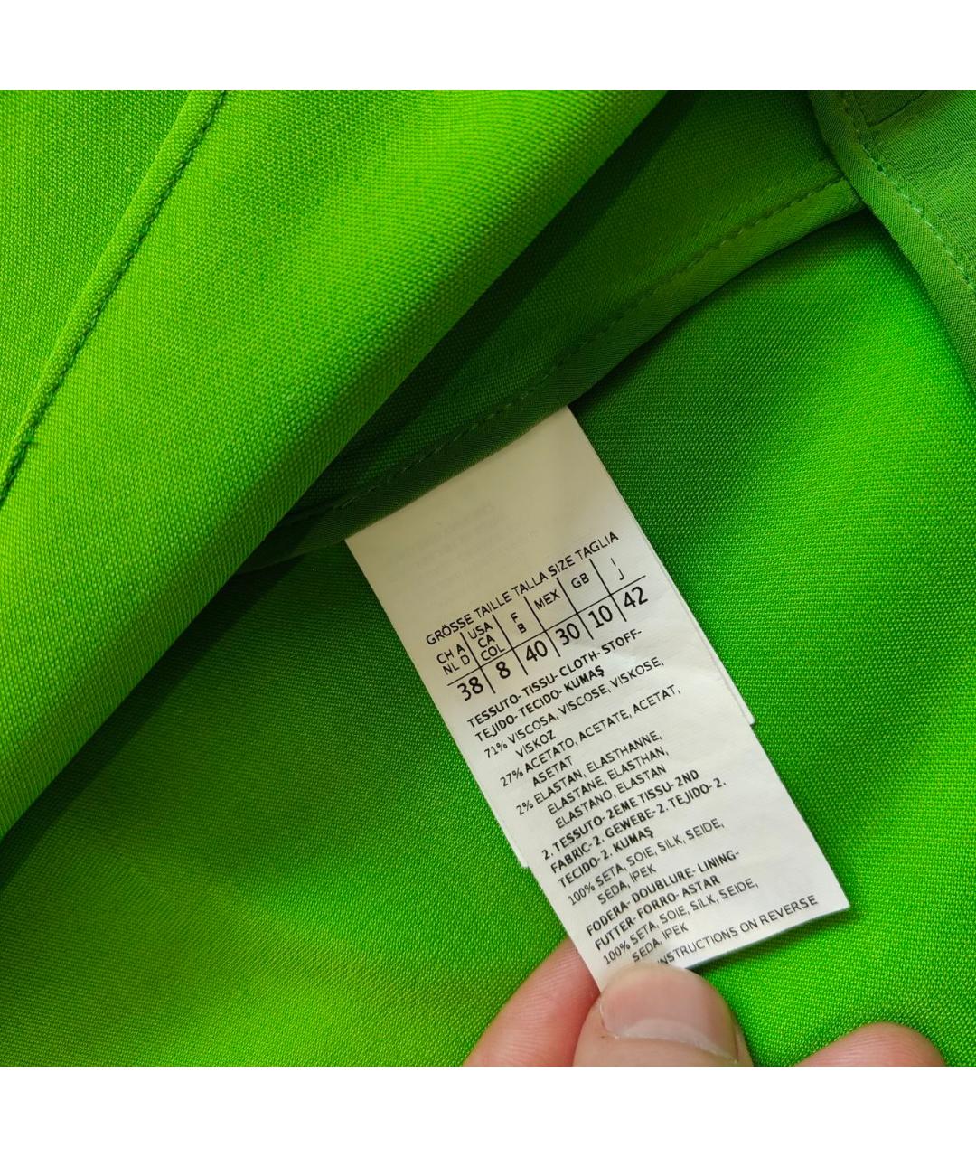 SPORTMAX Зеленые вискозное платье, фото 5