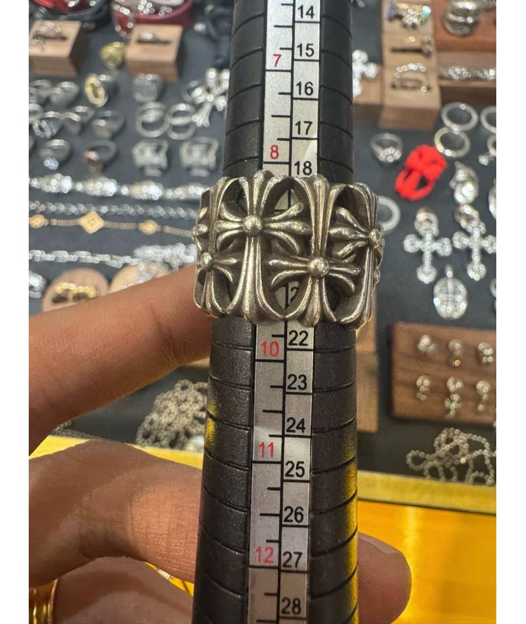 CHROME HEARTS Серебряное серебряное кольцо, фото 2