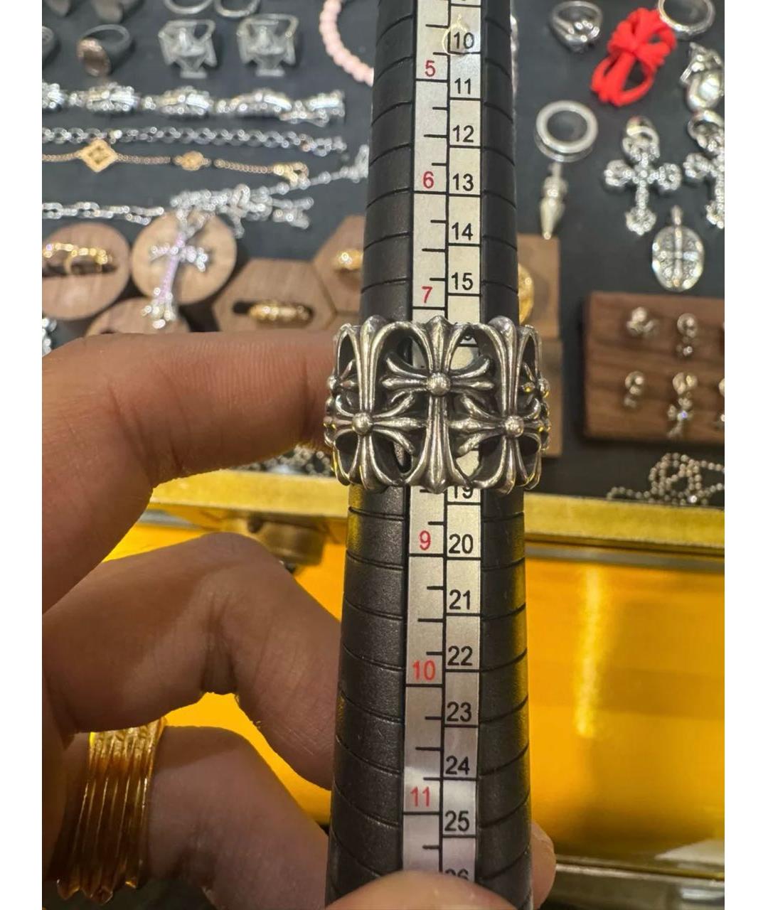 CHROME HEARTS Серебряное серебряное кольцо, фото 3