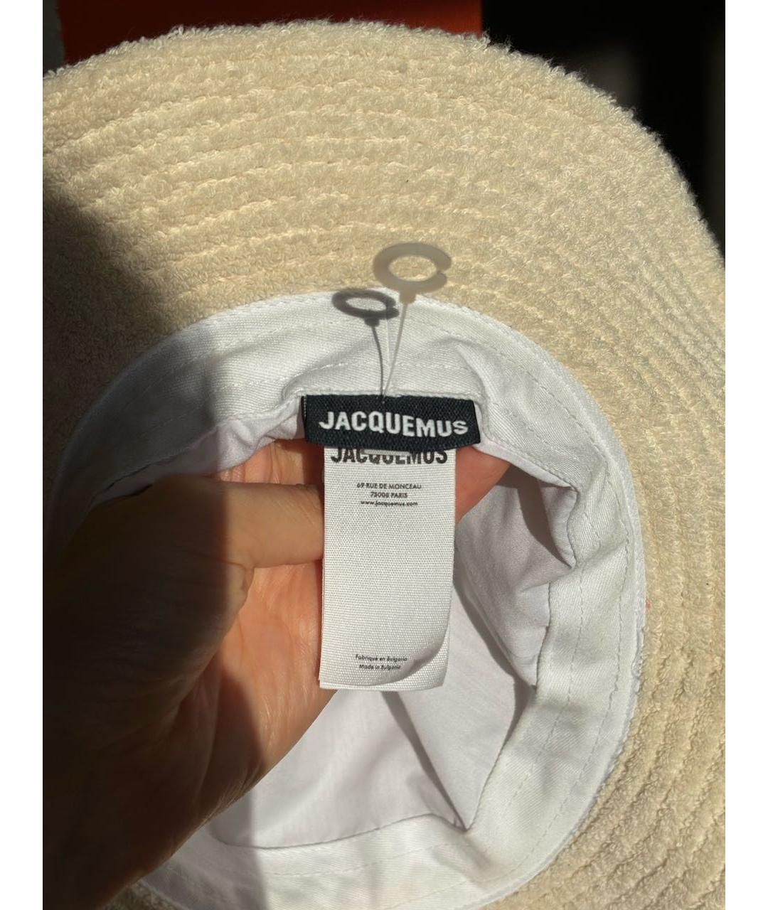 JACQUEMUS Бежевая хлопковая панама, фото 5