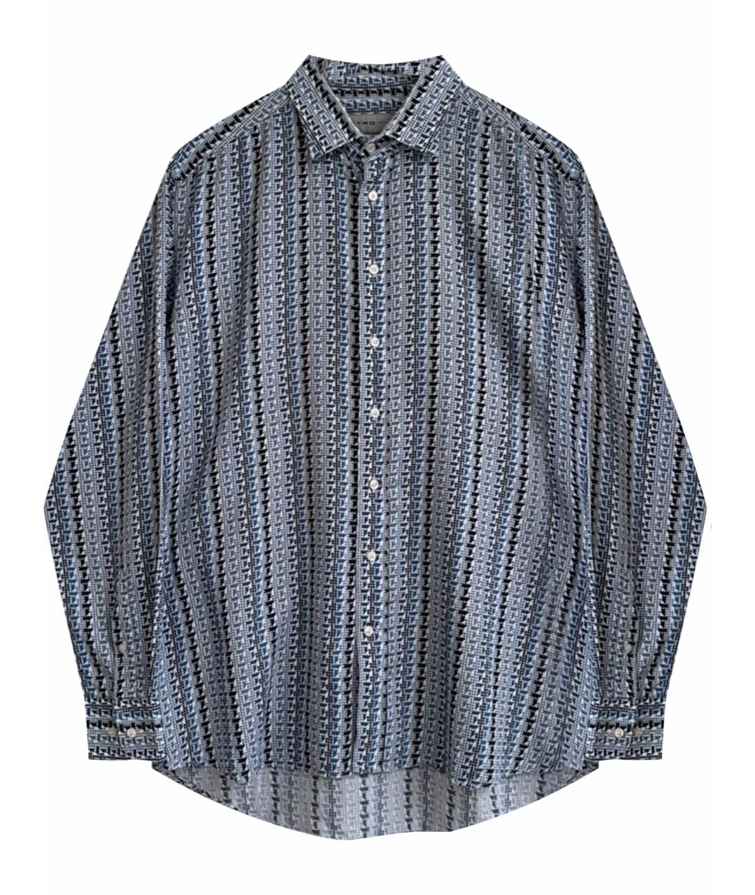 ETRO Голубая хлопковая кэжуал рубашка, фото 1