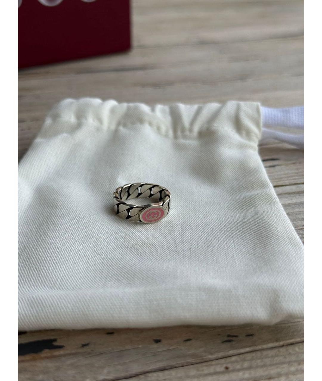 GUCCI Серебряное серебряное кольцо, фото 4