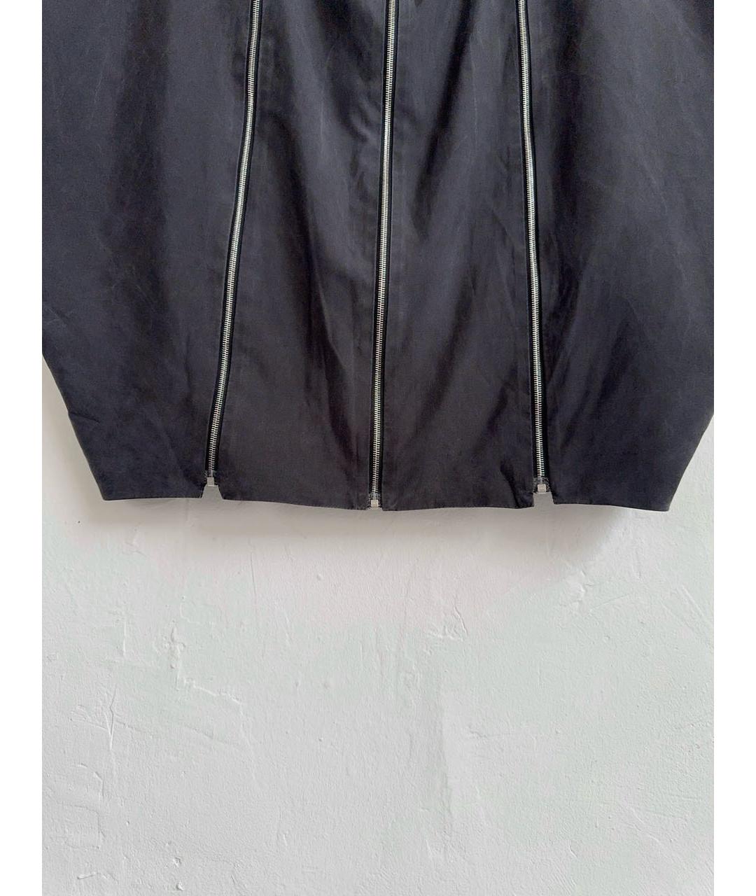 JIL SANDER Антрацитовый вискозный жилет, фото 6