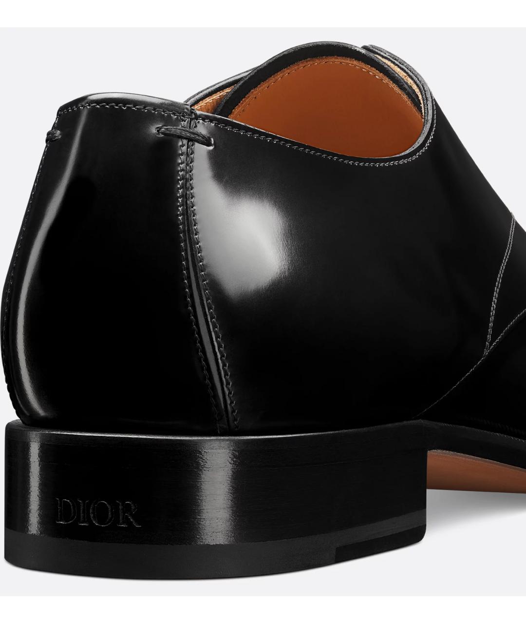 CHRISTIAN DIOR Черные кожаные туфли, фото 5