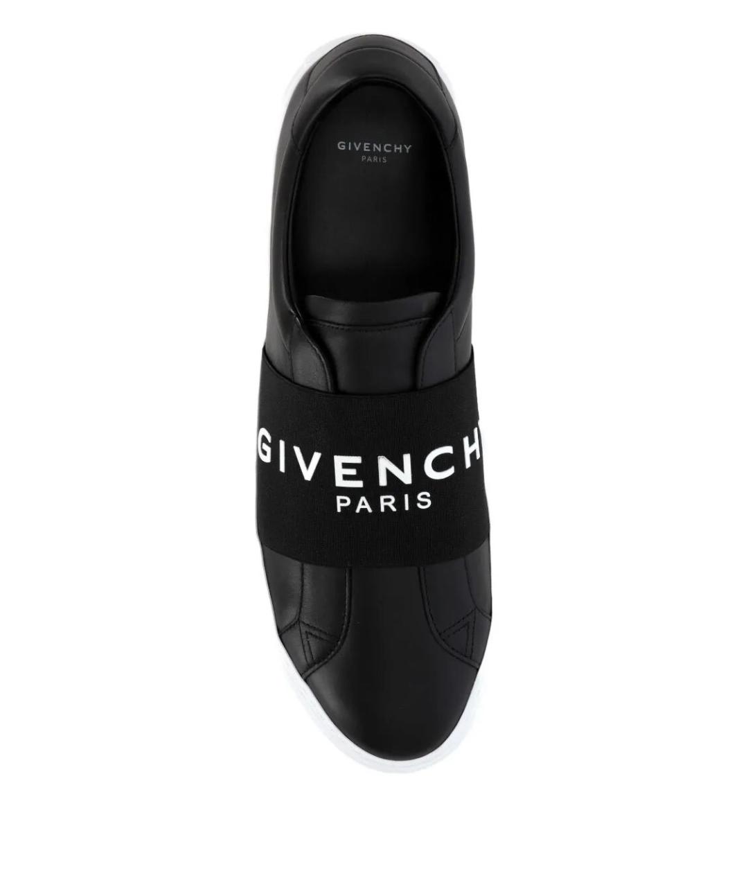 GIVENCHY Черные кожаные слипоны, фото 4