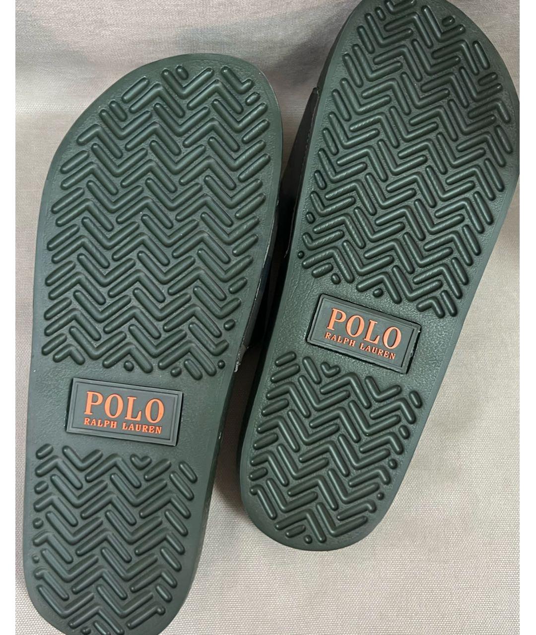 RALPH LAUREN Хаки шлепанцы, фото 4