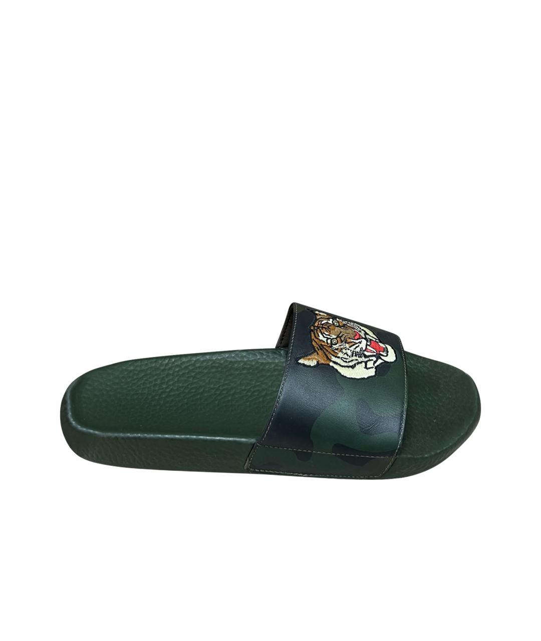RALPH LAUREN Хаки шлепанцы, фото 1