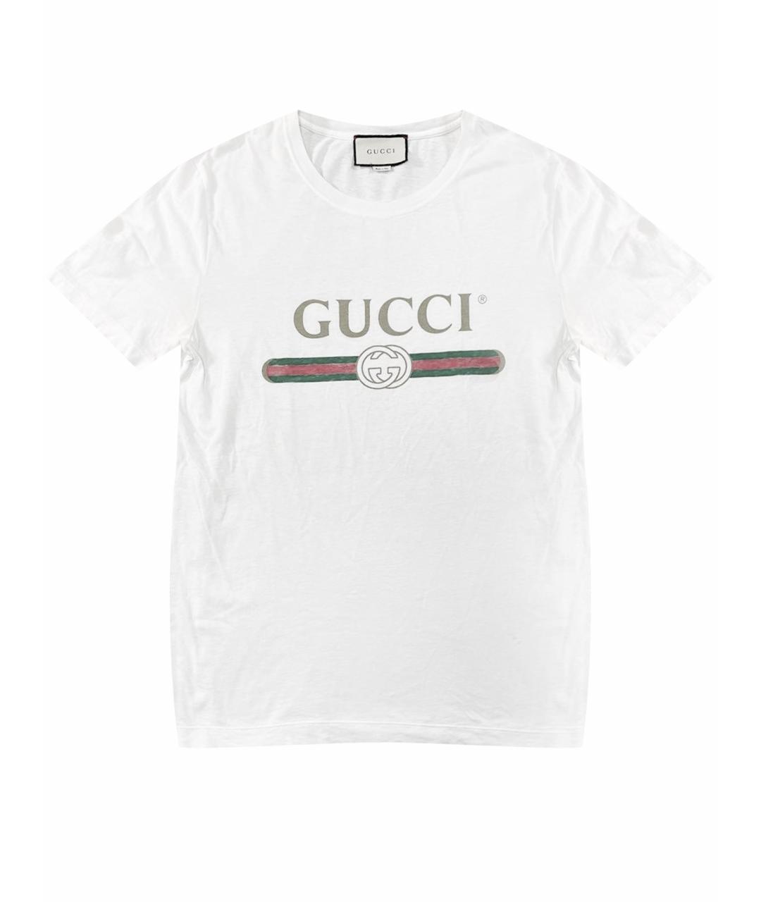 GUCCI Белая футболка, фото 1