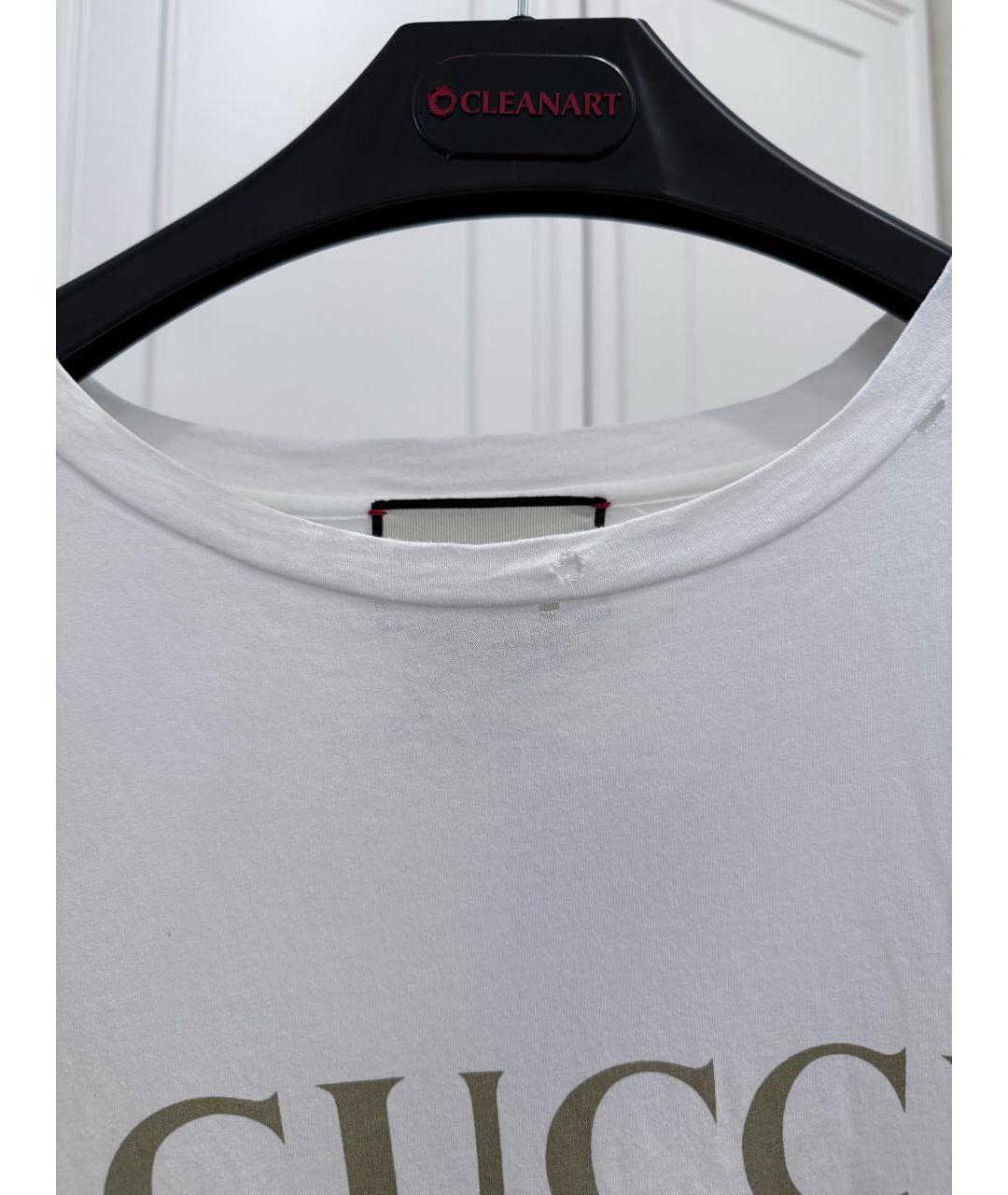 GUCCI Белая футболка, фото 3