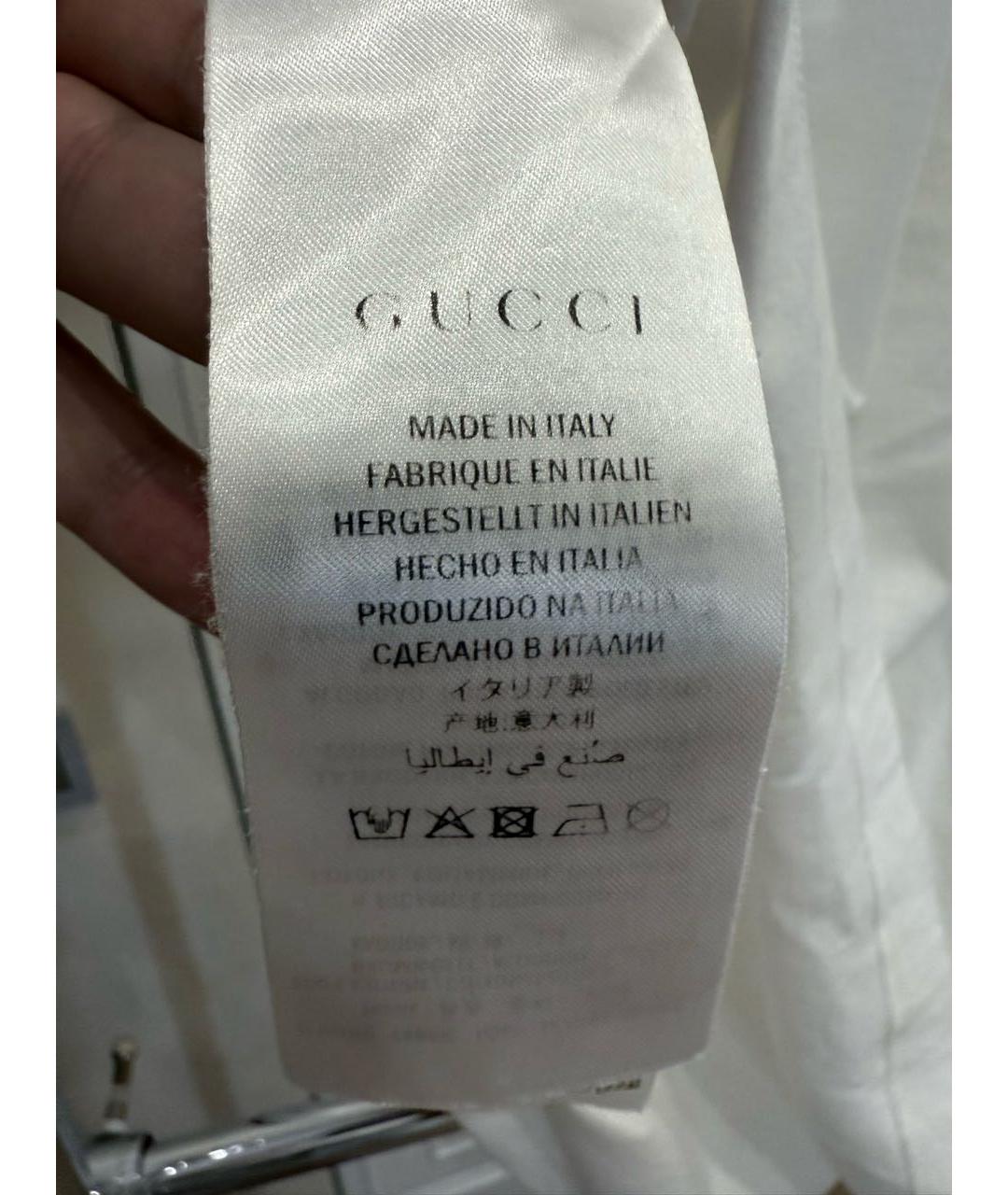 GUCCI Белая футболка, фото 4