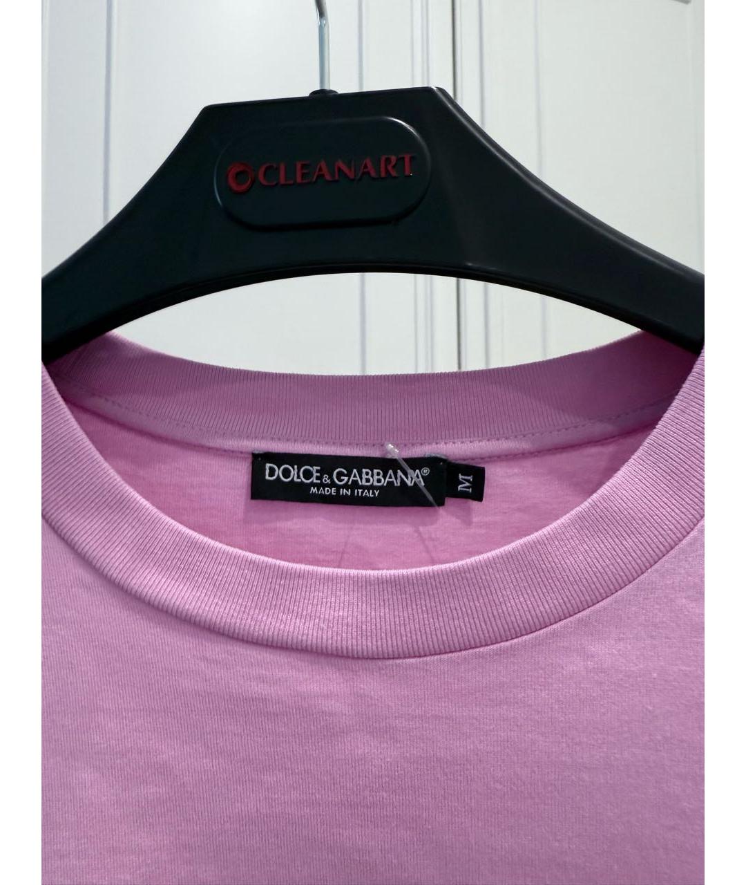 DOLCE&GABBANA Розовая футболка, фото 3