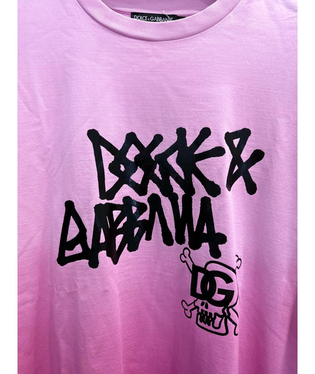 DOLCE&GABBANA Розовая футболка, фото 2