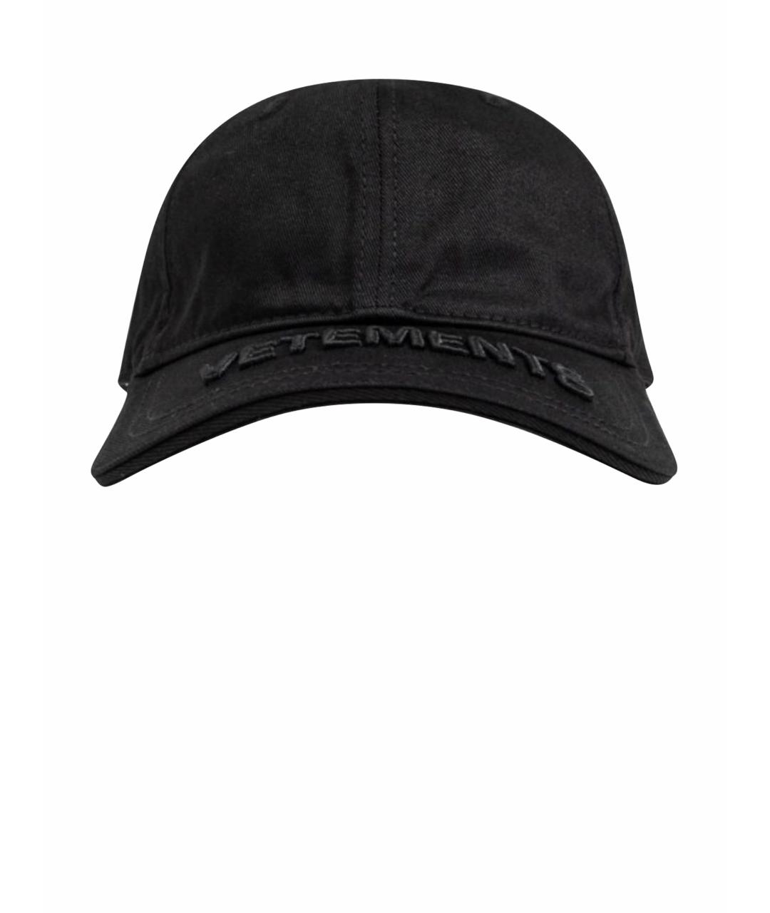 VETEMENTS Черная хлопковая кепка/бейсболка, фото 1
